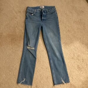 PAIGE cindy jeans with raw hem